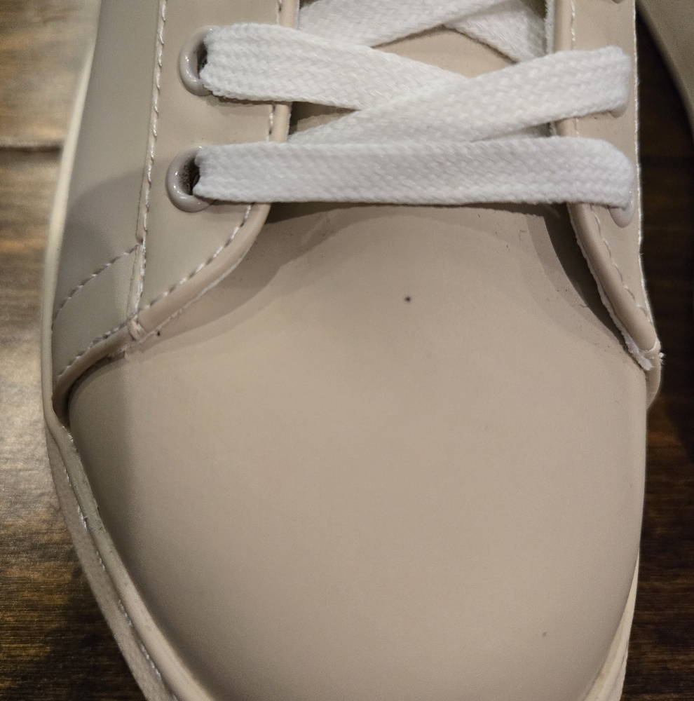 NWOT White Raven Sneakers Size 6 Tan And Mauve - Picture 5 of 9